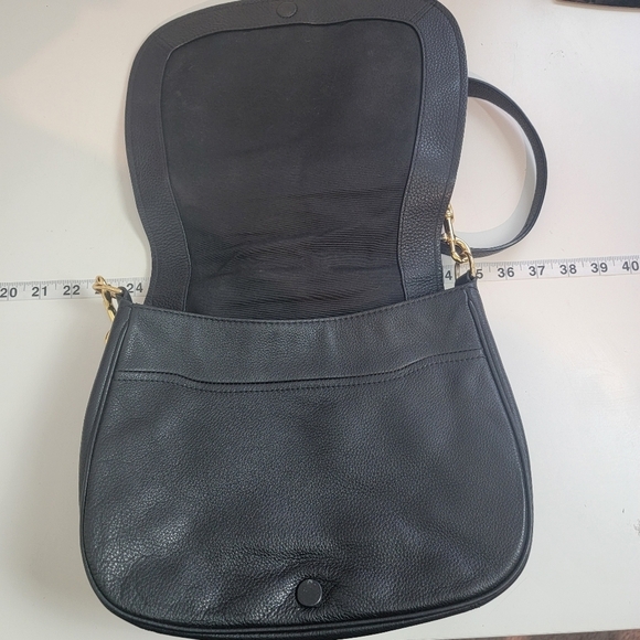 Marc Jacobs Empire City Crossbody  Messenger Bag Black Leather Flap - Picture 2 of 16